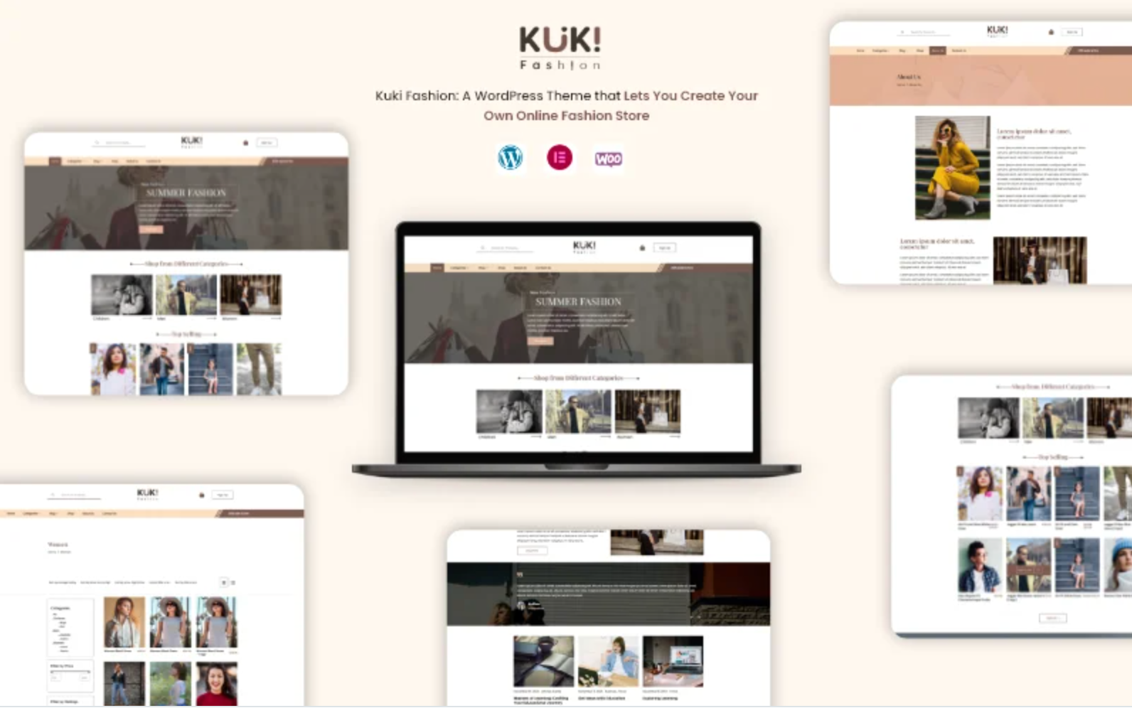 Kuki Fashion | Elementor WooCommerce Theme