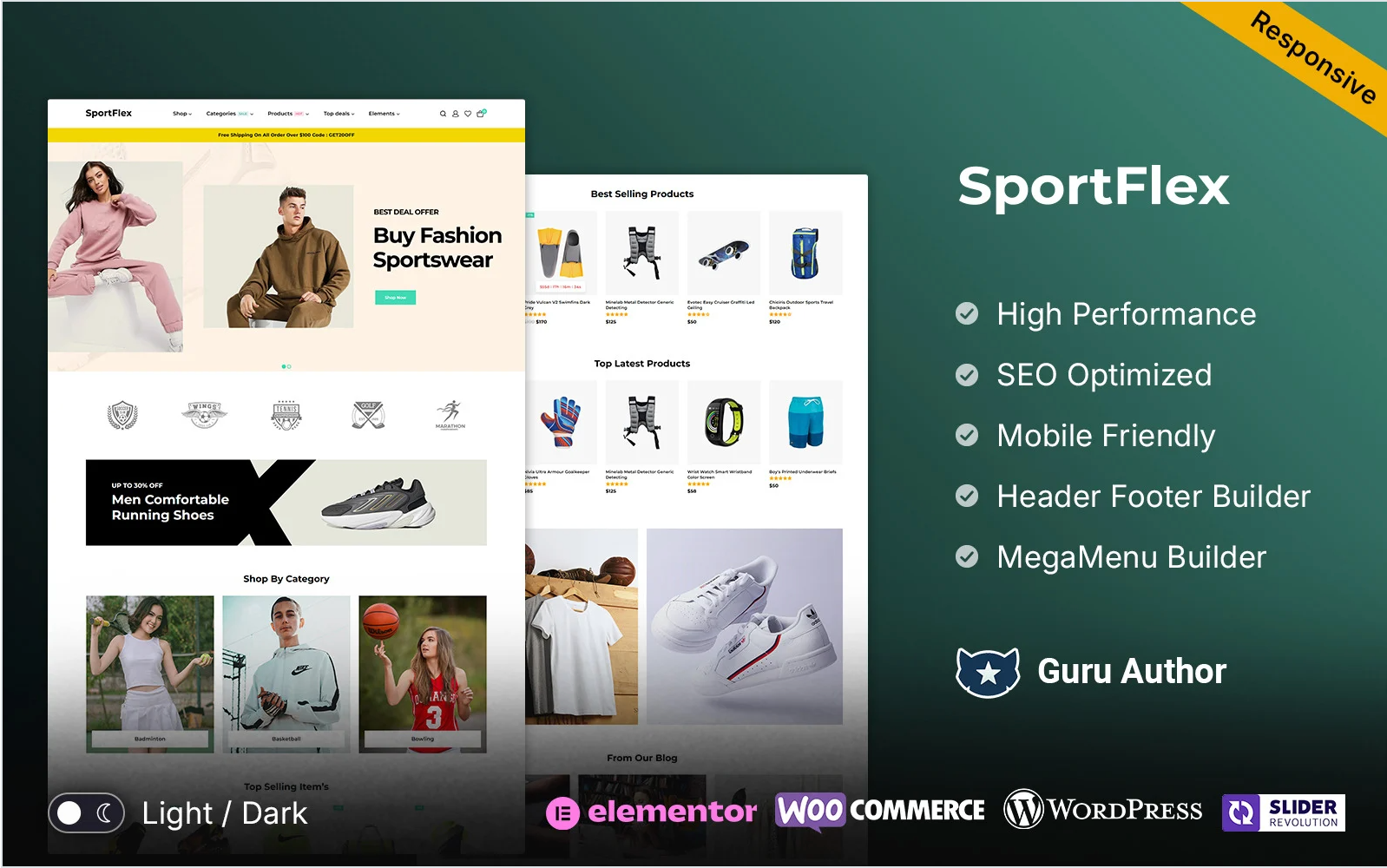 Sportflex - Sports Wear and Sports Store Club WooCommerce Theme