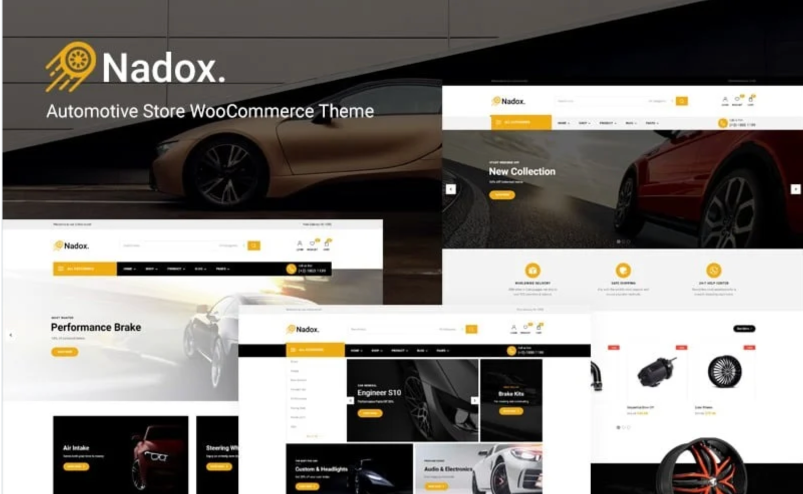 Nadox - Automotive Store WooCommerce Theme