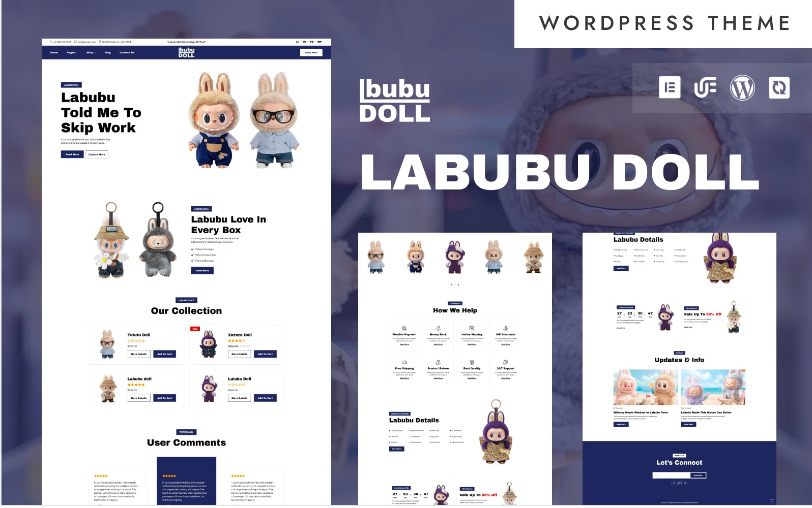 Lbubu Doll - Labubu Doll & Limited Edition Toy Store WooCommerce Elementor Theme