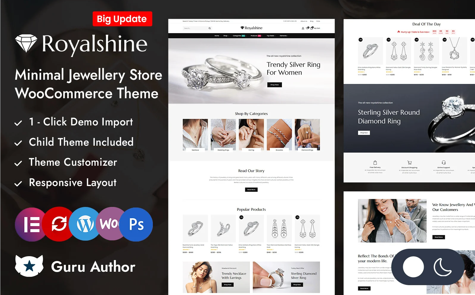Royalshine - Minimal Jewellery Store Elementor WooCommerce Responsive Theme