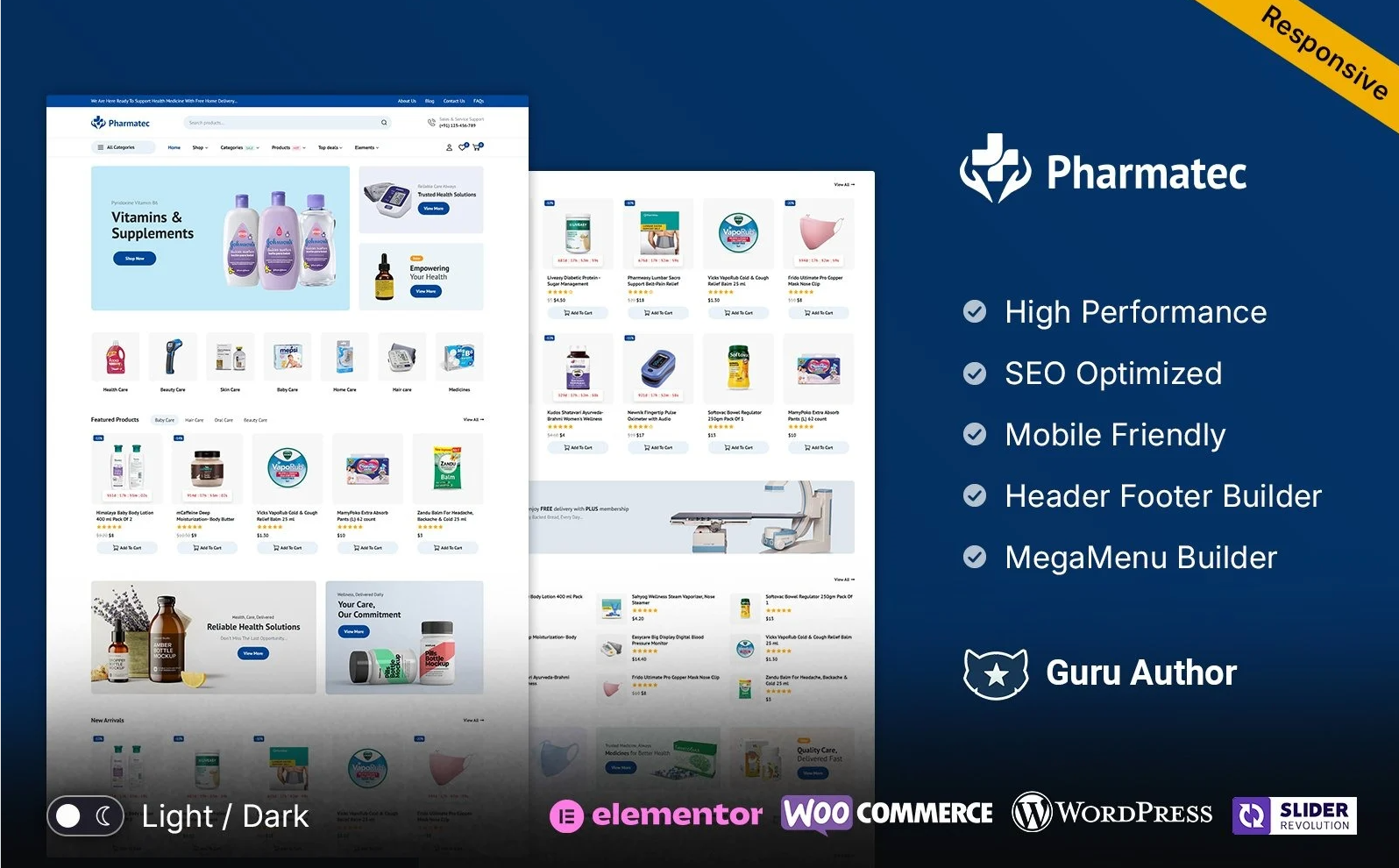 Pharmatec – Medicine and Drug Store Multipurpose WooCommerce Theme