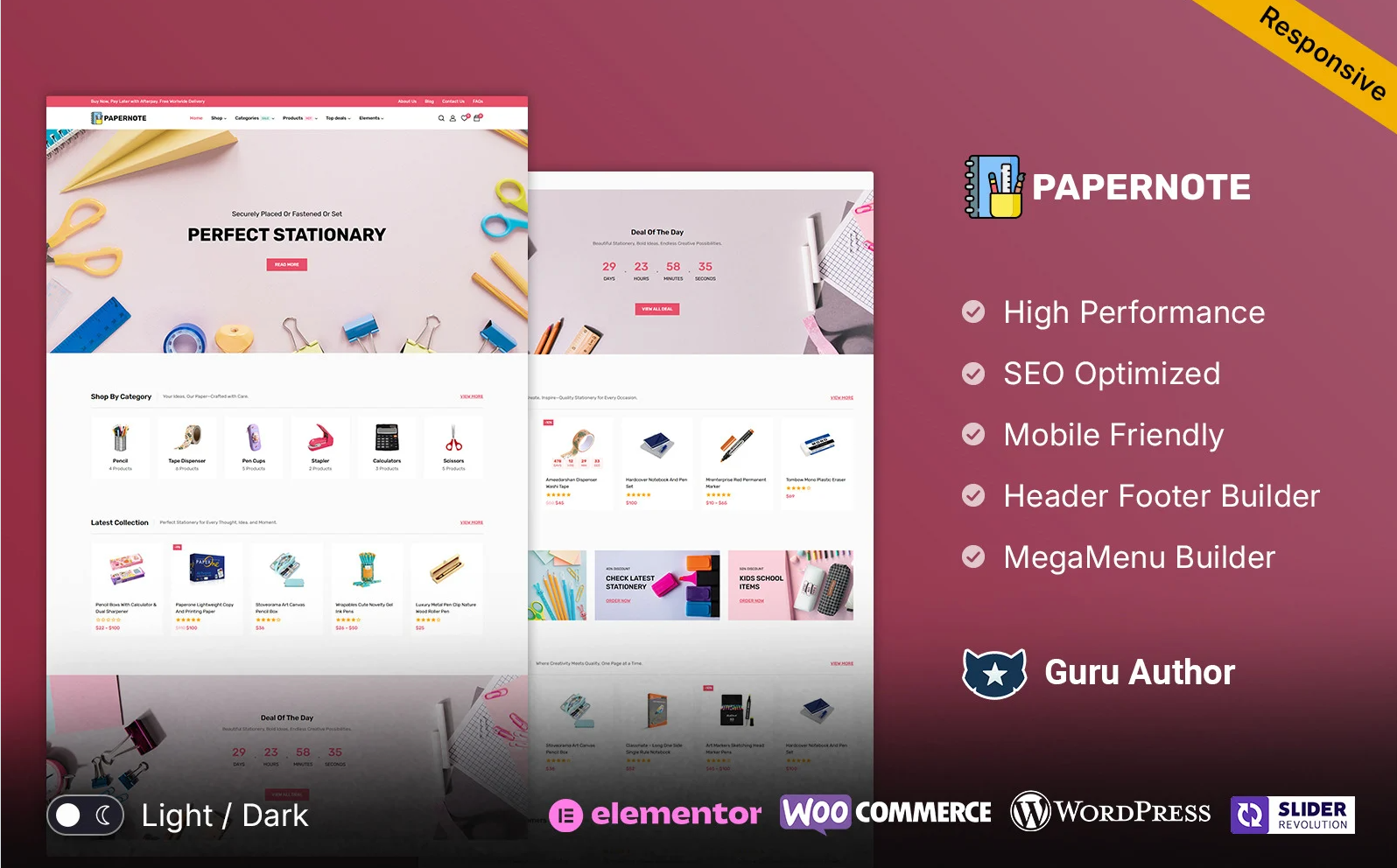 Papernote - Stationary and Gift Store Woocomerce Responsive Theme