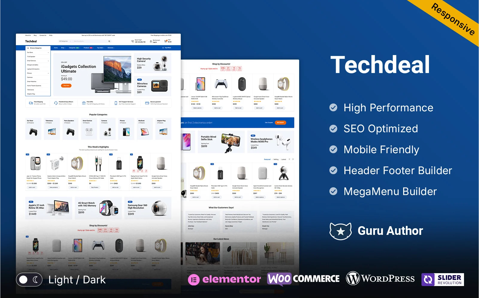 Techdeal - Electronics Store, Gadgets and Tech Store MegaShop WooCommerce Theme
