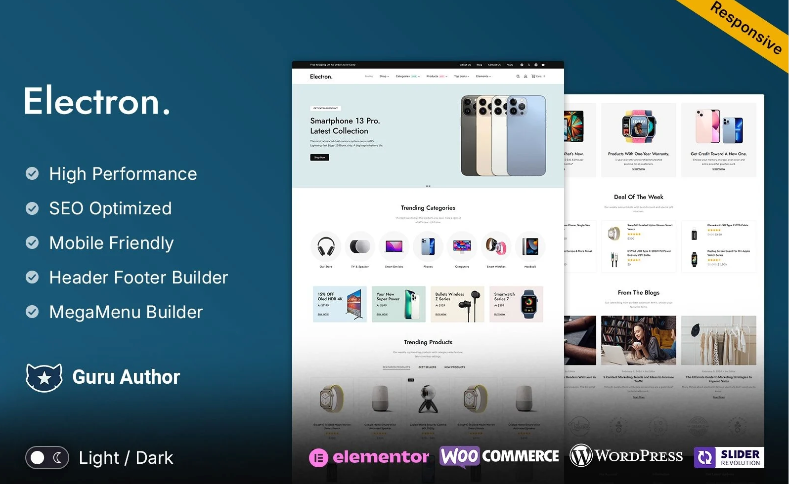 Electron - Electronics and Multipurpose WooCommerce WordPress Theme
