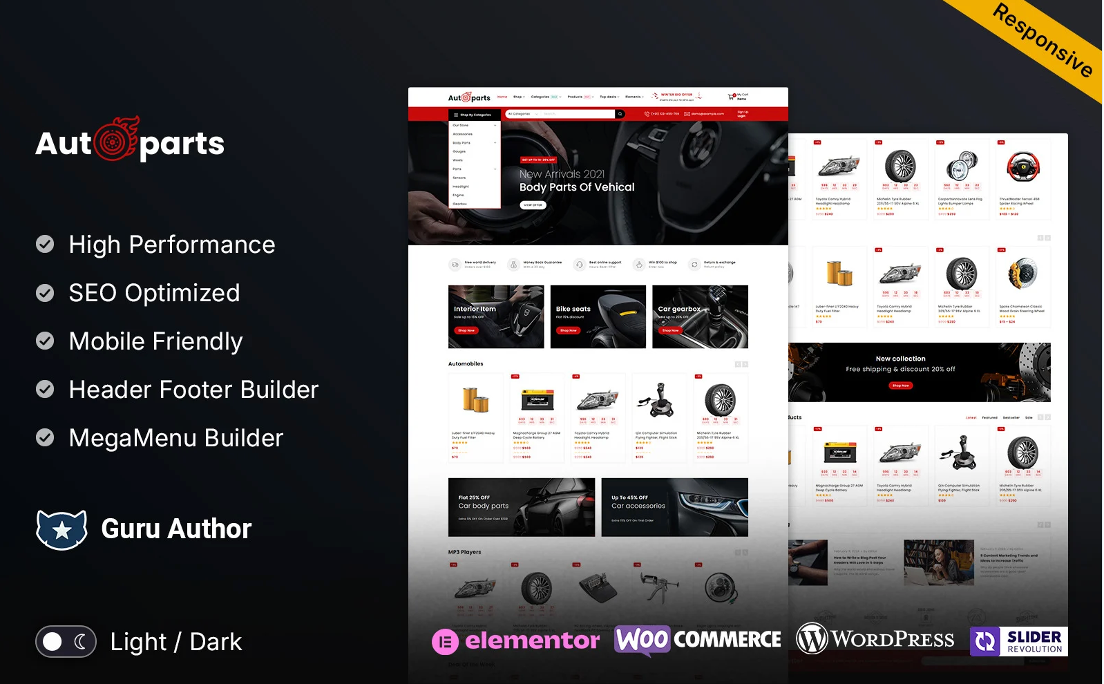 Autoparts - Mega Shop Multipurpose Responsive WooCommerce Store
