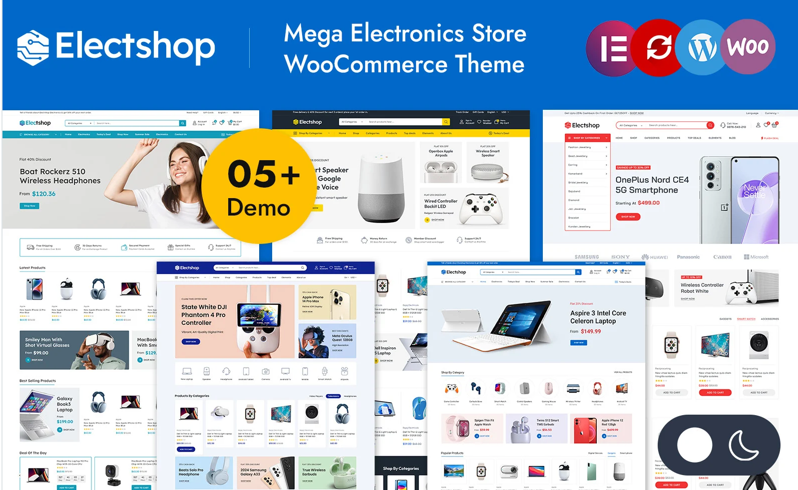 Electshop - Multipurpose Electronics Store Elementor WooCommerce Responsive Theme