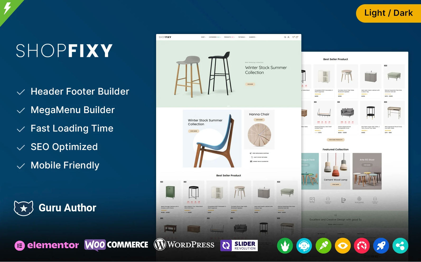 ShopFixy - Furniture Shop and Home Interior Store WooCommerce Theme