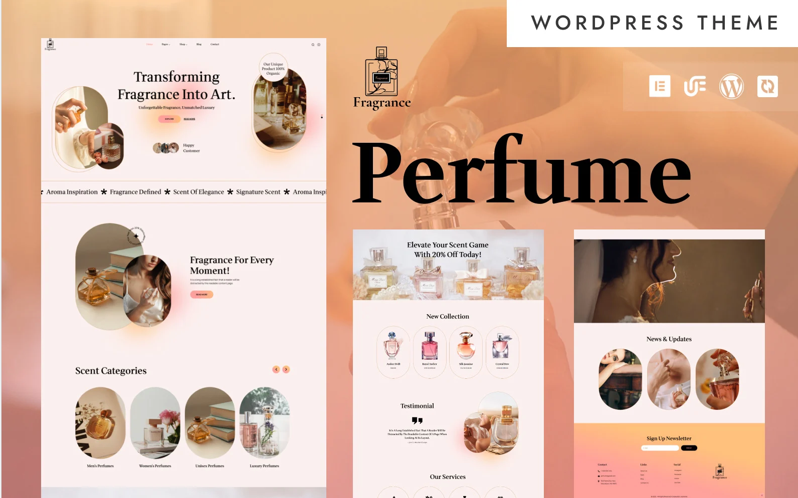 Fragrance - Perfume Store & Cosmetic WooCommerce Elementor Theme
