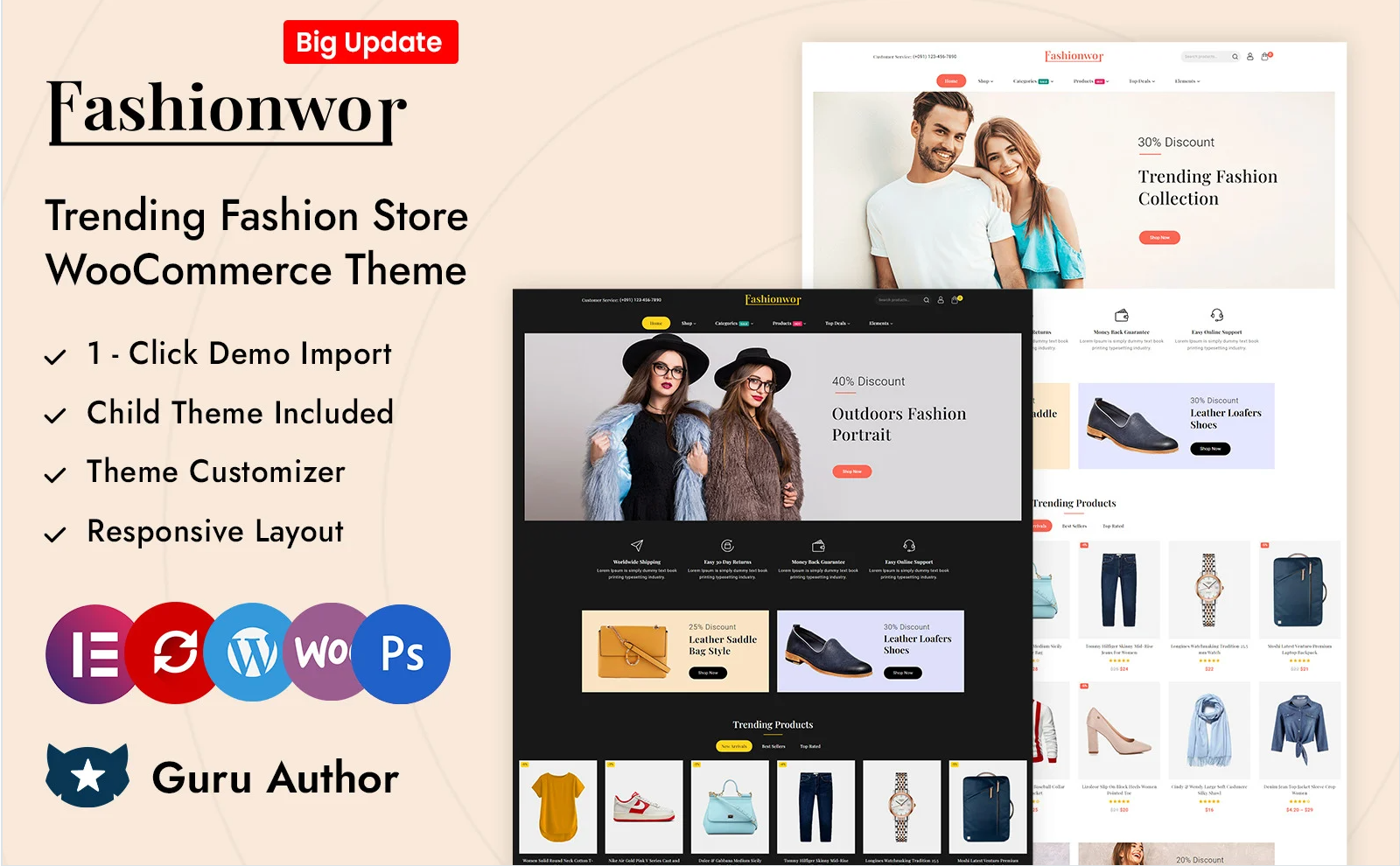 Fashionwor - Trending Fashion Store Elementor WooCommerce Responsive Theme