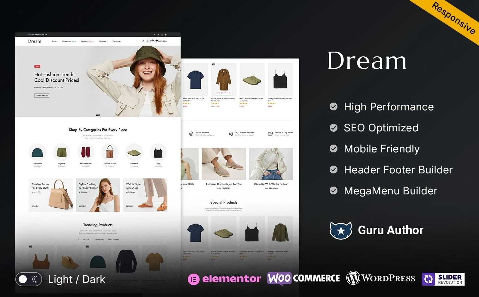 Dream - Fashion and Clothes Store WooCommerce Theme