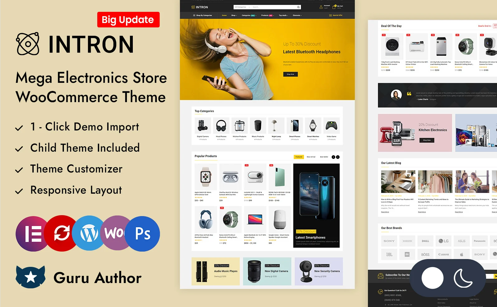 Intron - Mega Electronics Store Elementor WooCommerce Responsive Theme