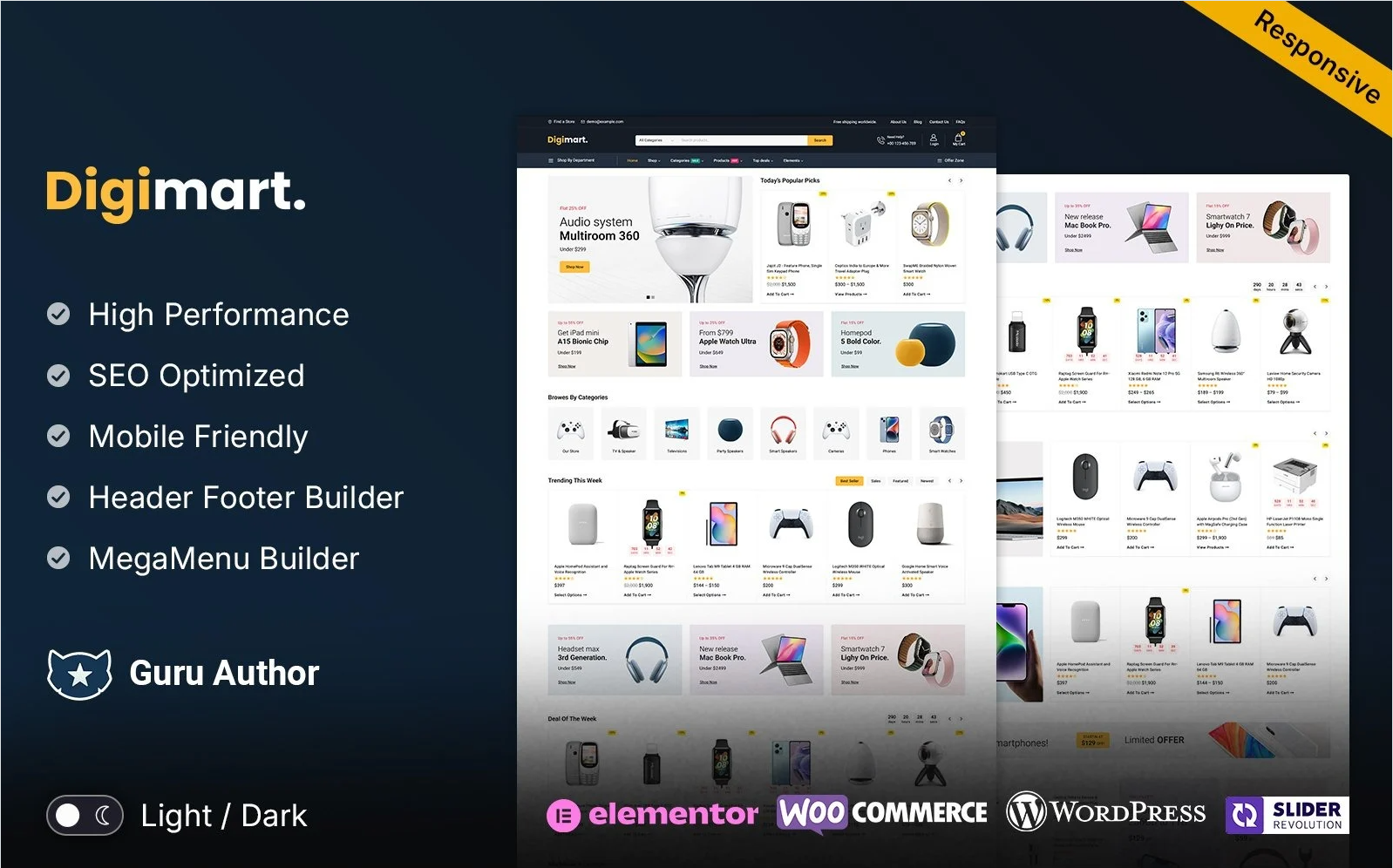 DigiMart – Digital and Electronics Elementor WooCommerce Store