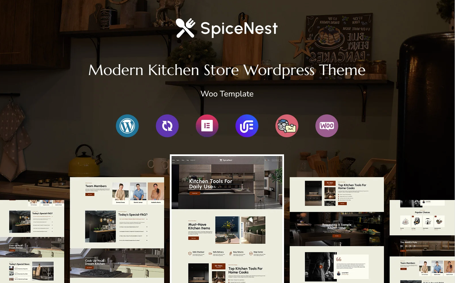 Spicenest - Morden Kitchen Store Multipurpose Responsive WordPress Theme