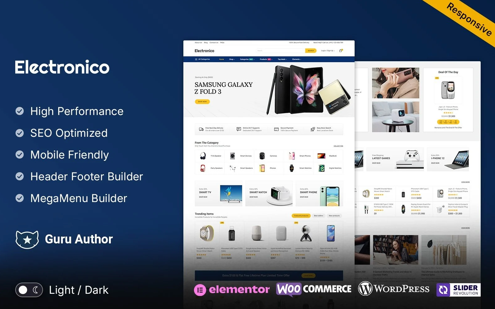 Electronico - Electronics and Mega Shop Multipurpose Elementor Woocommerce Store