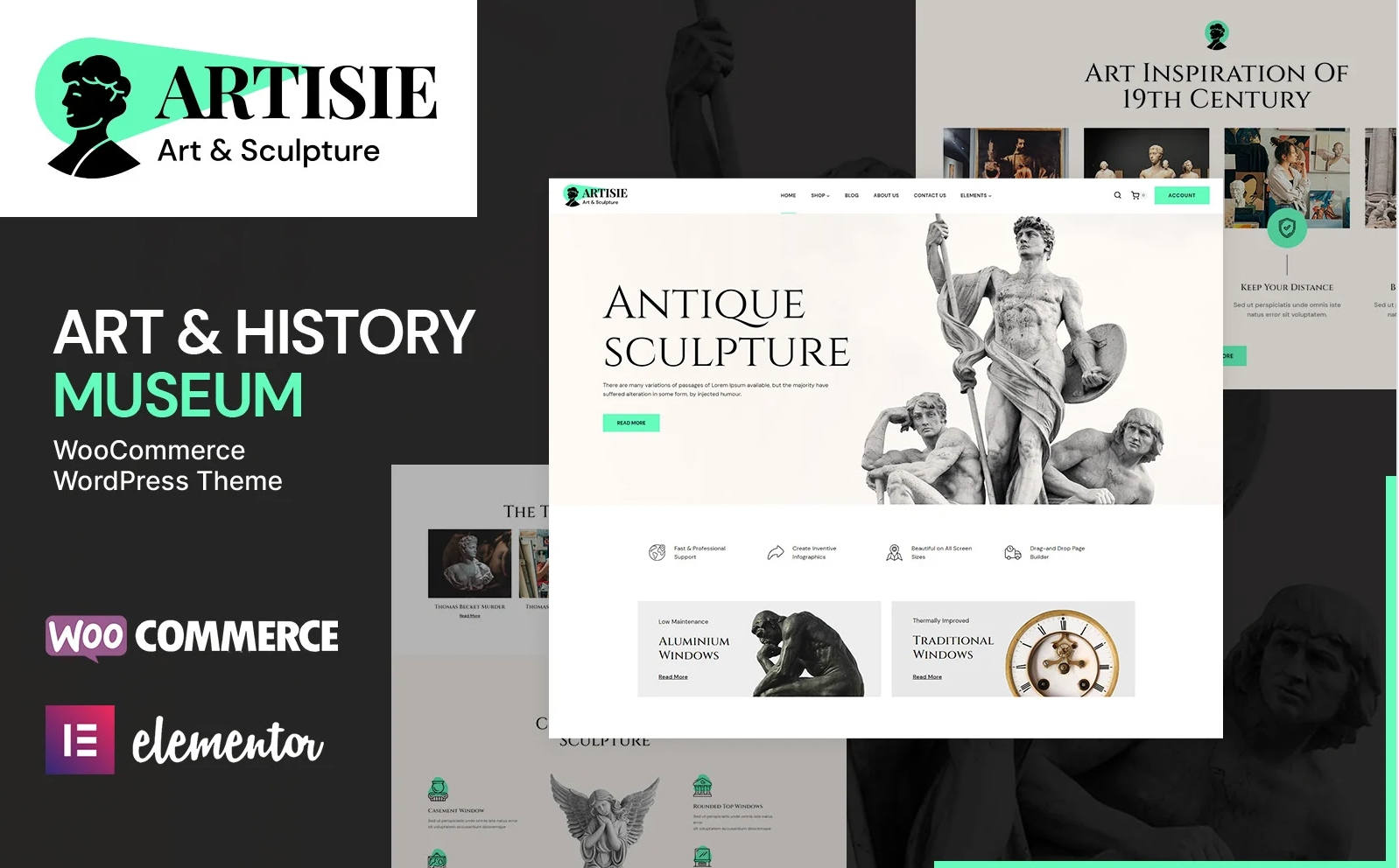 Artisie Art Gallery, Crafts and Museum WooCommerce Theme