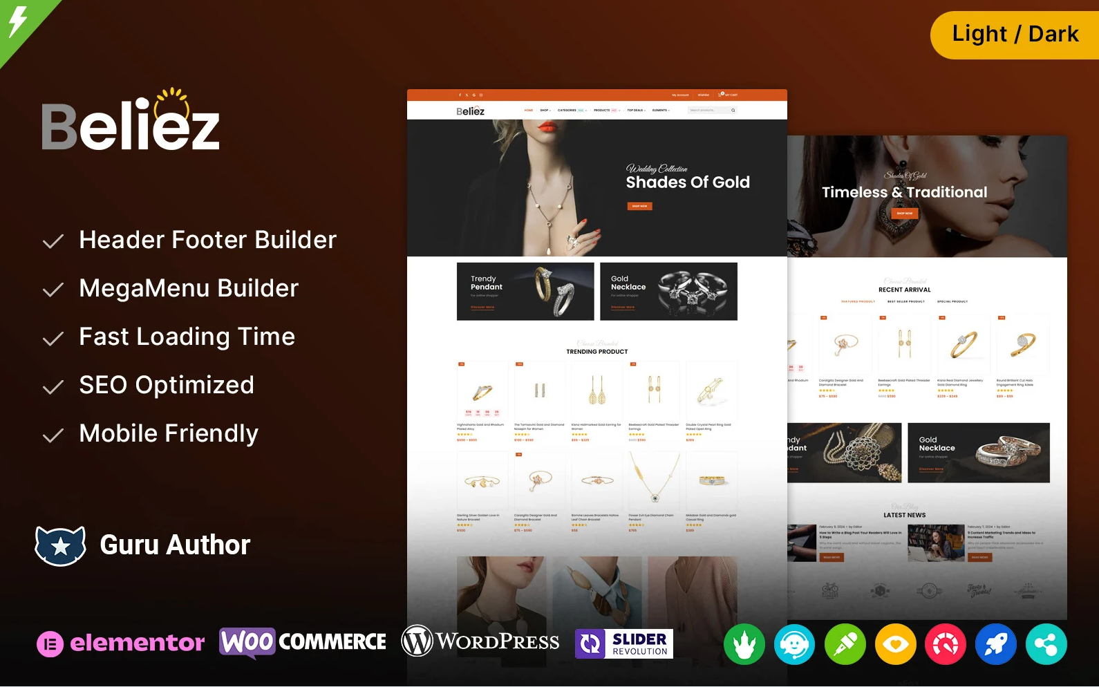Beliez - Jewelry Shop and Fashion Store WooCommerce Theme