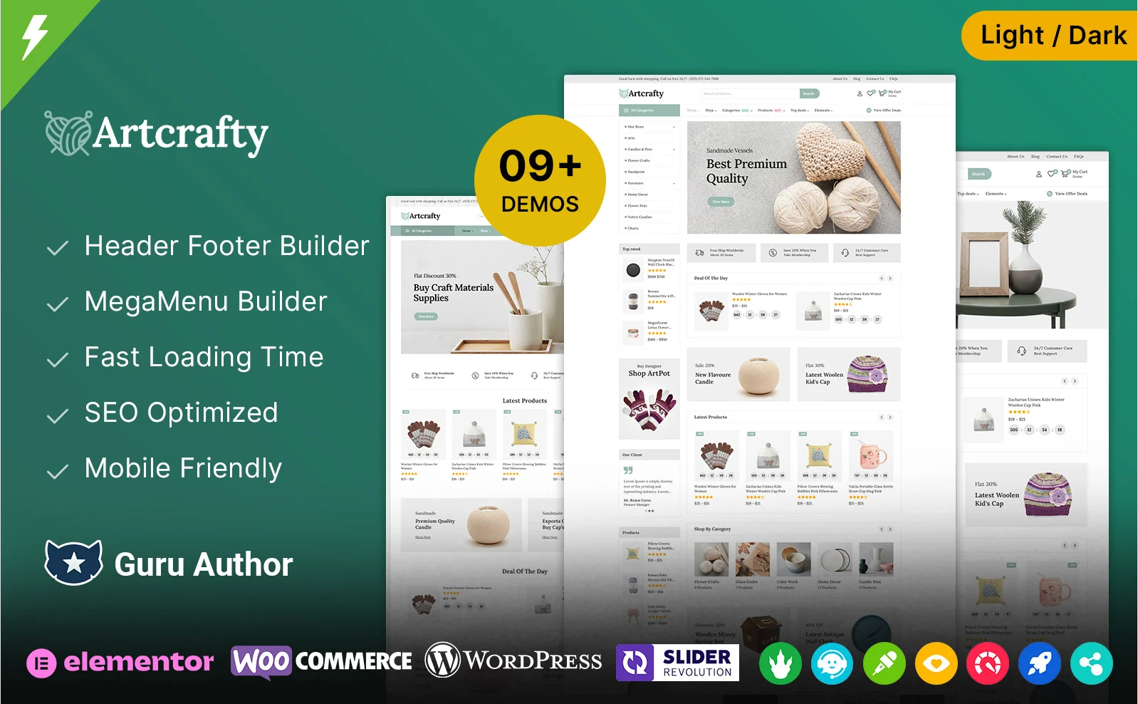 Artcrafty - Art Gallery and Crafts Hand Made and Home Decor WooCommerce Theme