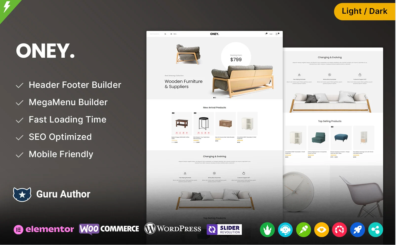 Oney - Furniture and Home Decor WooCommerce Theme