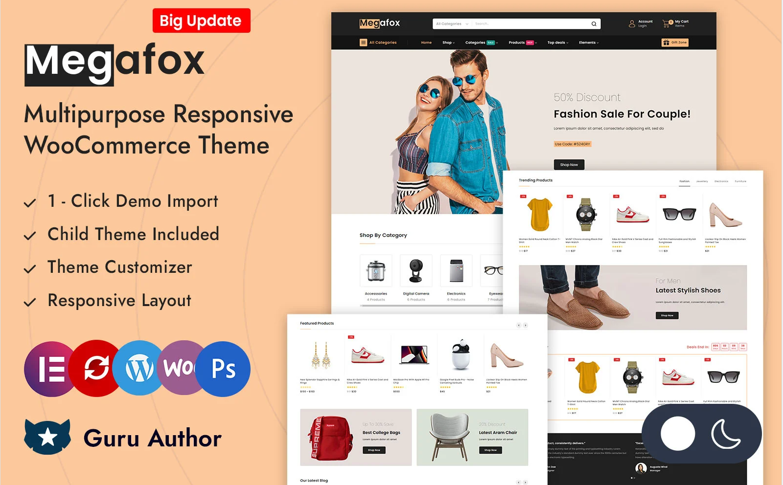 Megafox - Multipurpose Elementor WooCommerce Responsive Theme