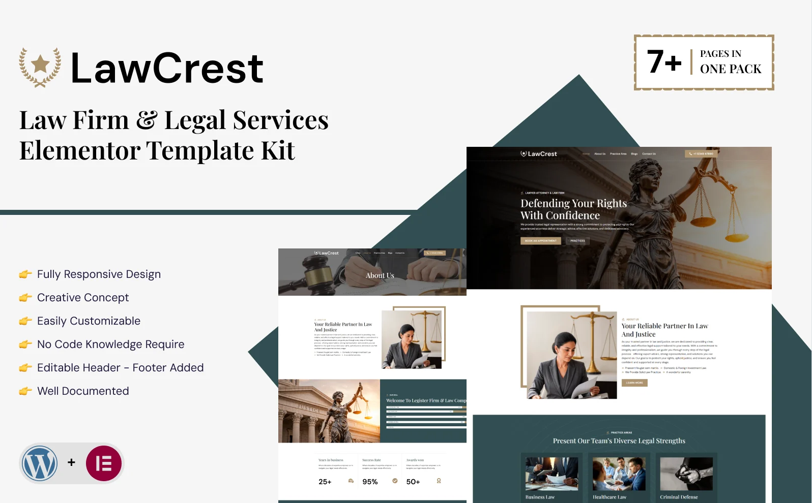 LawCrest – Law Firm And Legal Services Elementor Template Kit — Elementor Kit by Templatemonster