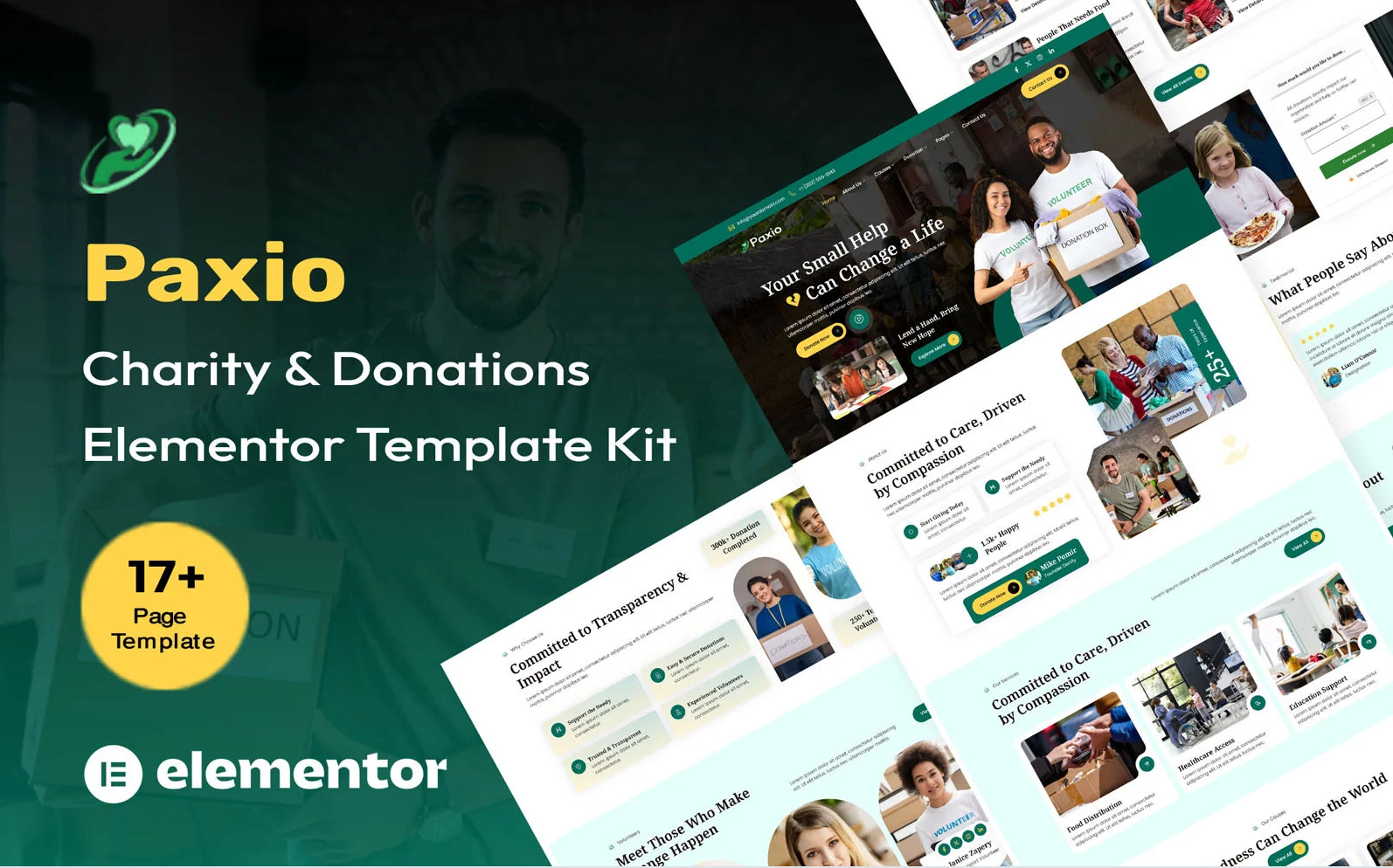 Paxio – Charity & Donations Elementor Kit — Elementor Kit by Templatemonster