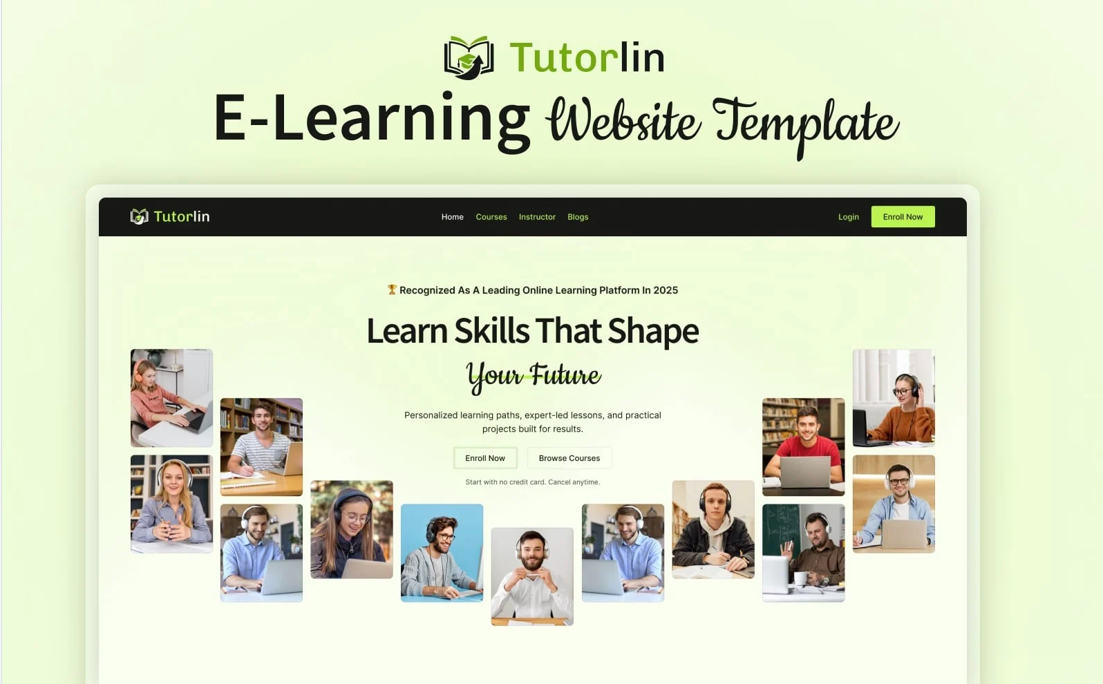 Tutorlin – Online Course & Education Elementor Template — Elementor Kit by Templatemonster