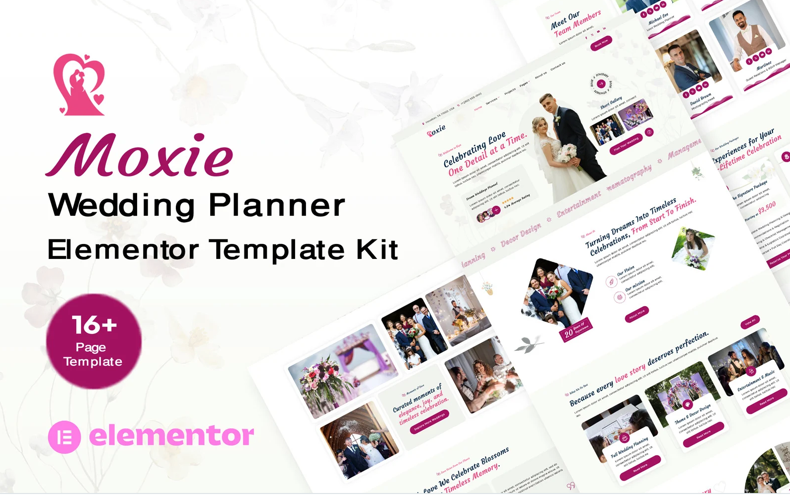 Moxie – Wedding & Wedding Planner Elementor Kit