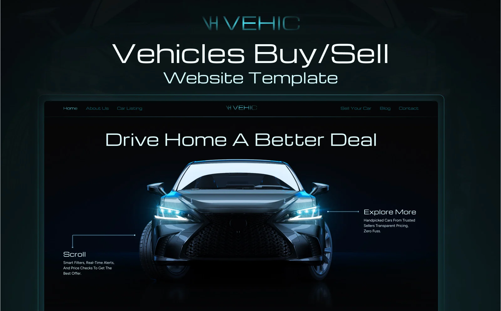 Vehic: Ultimate Car Dealer Elementor Website Template — Elementor Kit by Templatemonster