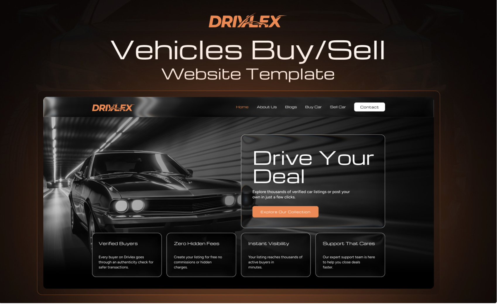 Drivlex – Vehicles Buy & Sell Elementor Website Template — Elementor Kit by Templatemonster