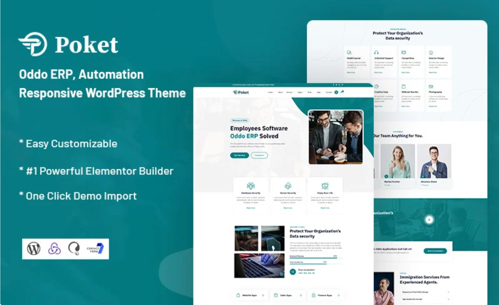 Poket – Oddo ERP, Automation Responsive WordPress Theme