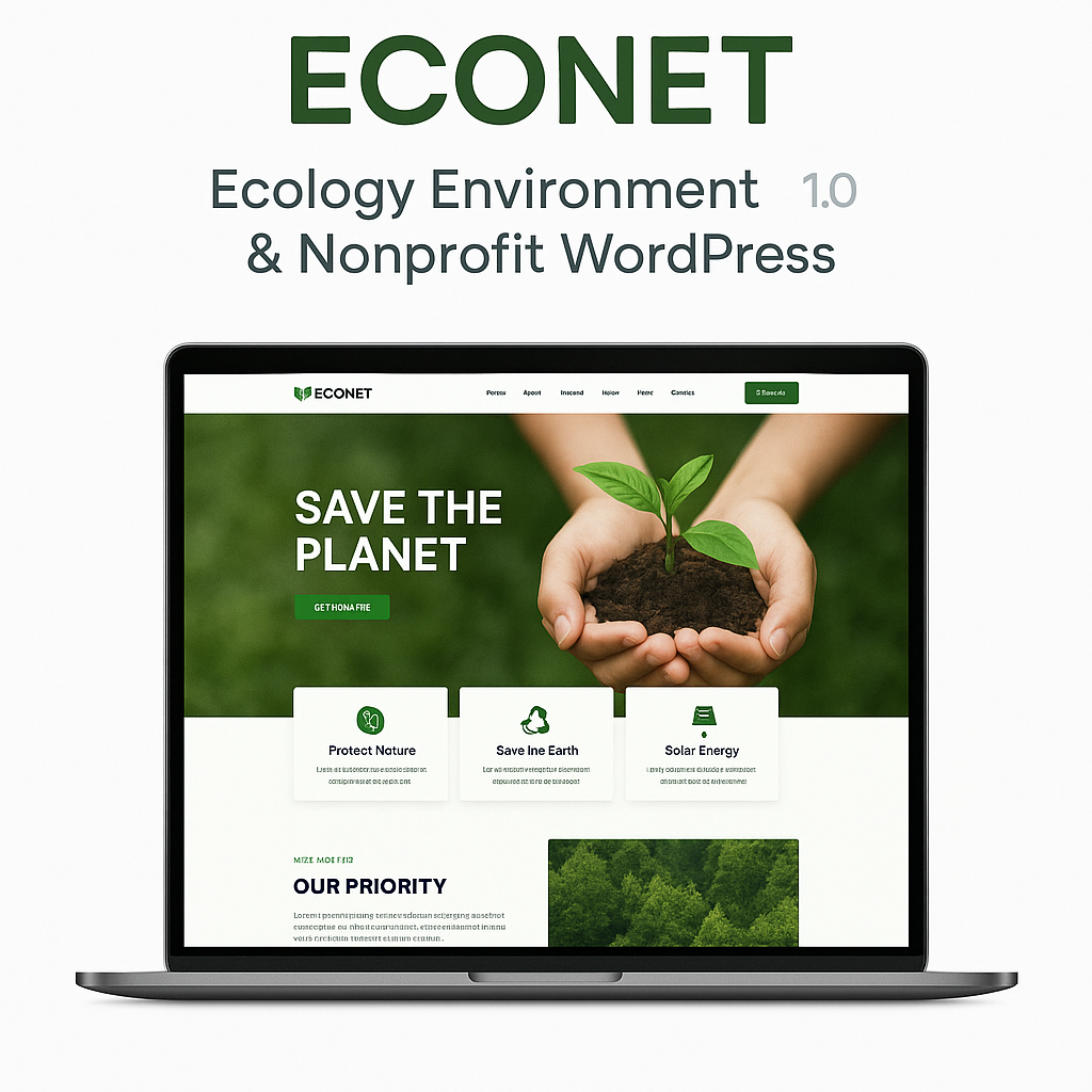 Econet – Ecology Environment & Nonprofit WordPress — Theme by by Dreamit-Solution