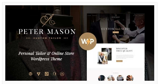 Peter Mason | Custom Tailoring and Clothing Store WordPress Theme