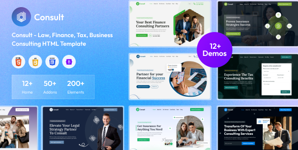 Consult - Law, Finance, Tax, Business Consulting HTML Template