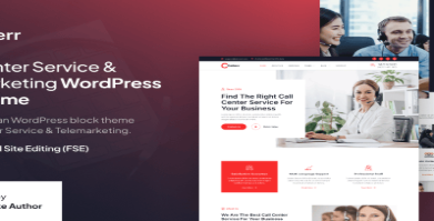 Callerr – Call Center Service FSE WordPress Theme