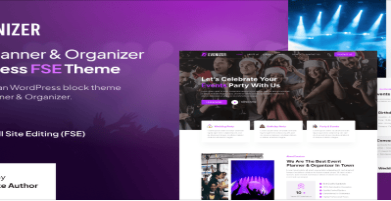 Evenizer – Event Organizer FSE WordPress Theme