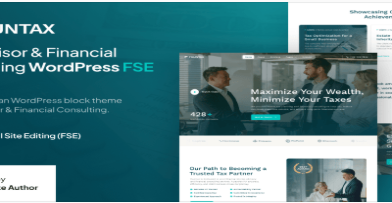 Fountax – Tax Advisor & Consulting WordPress Theme