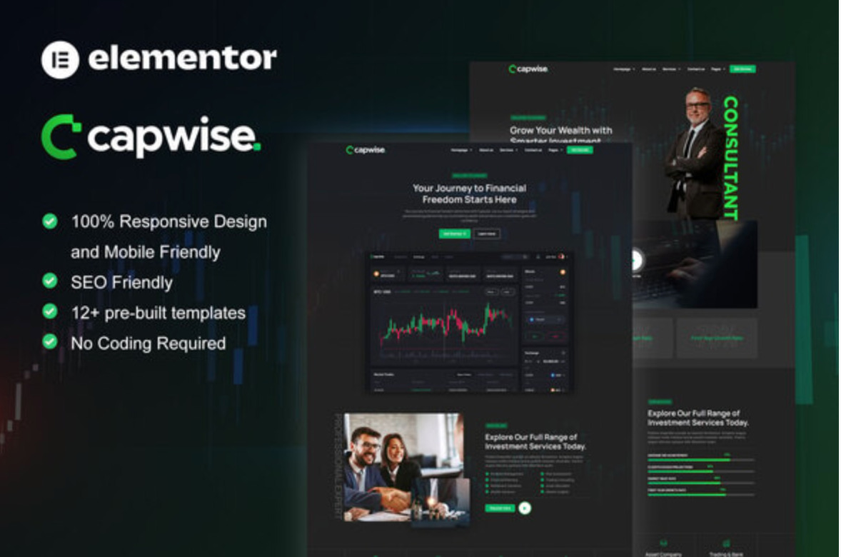 CapWise - Trading & Investment Elementor Pro Template Kit