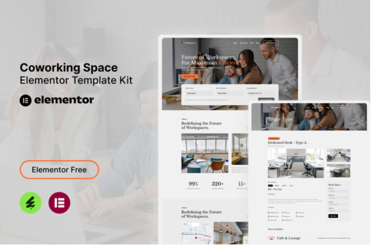 Mashspace - Coworking Space Elementor Template Kit