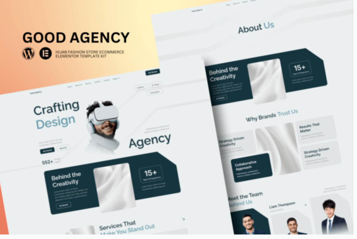 GoodAgency - Creative Agency Elementor Template Kit