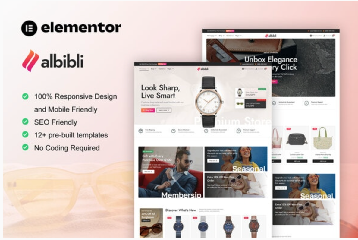 Albibli - Multipurpose Woocommerce Store Elementor Template Kit