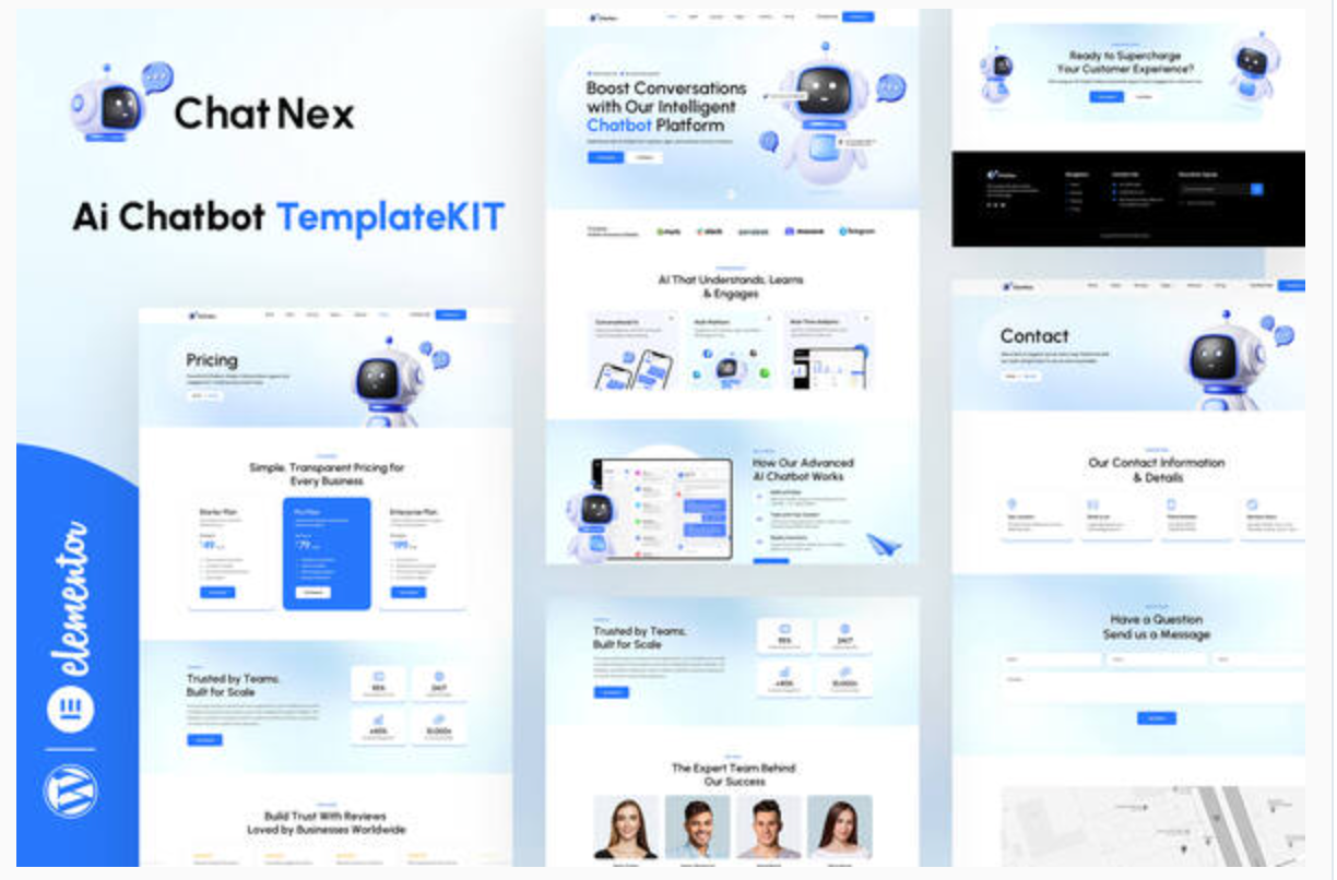ChatNex - AI Chatbot Elementor Template Kit