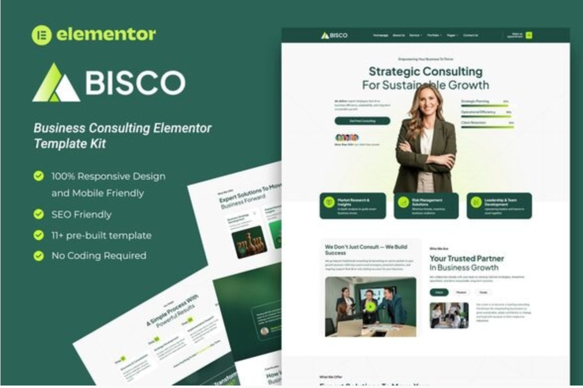 Bisco - Business Consulting Elementor Template Kit