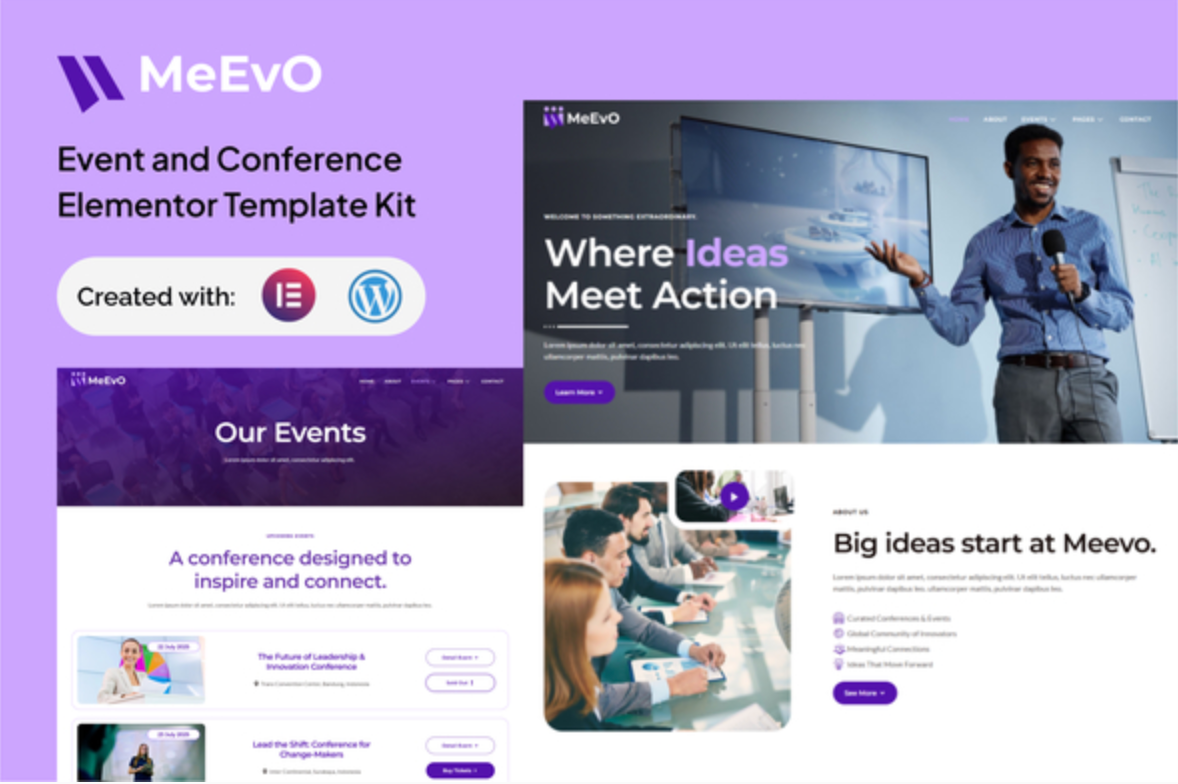 Meevo - Event and Conference Elementor Kit