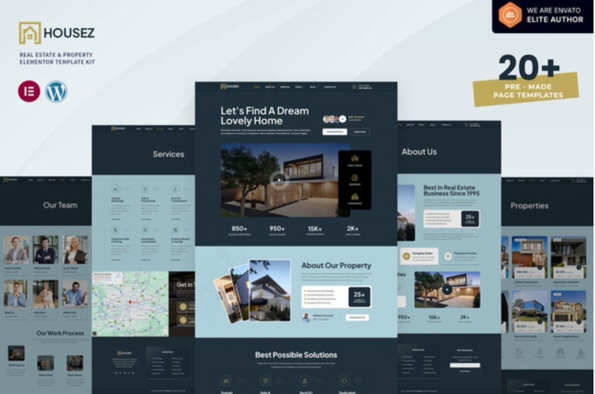 Housez - Real Estate & Property Elementor Template Kit