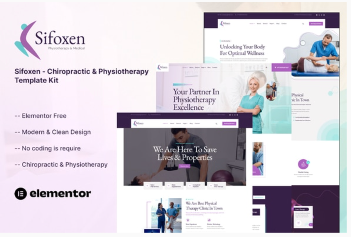 Sifoxen - Chiropractic & Physiotherapy Template Kit