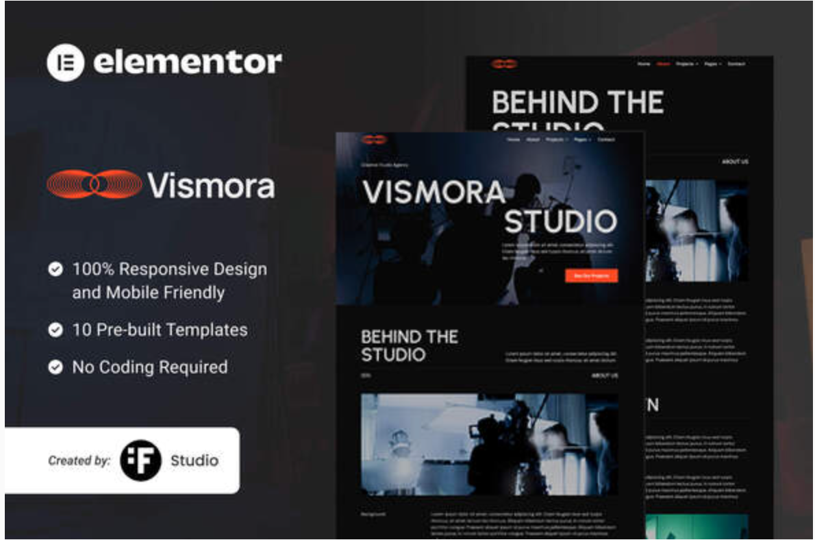 Vismora — Elementor Template Kit for Creative Studios