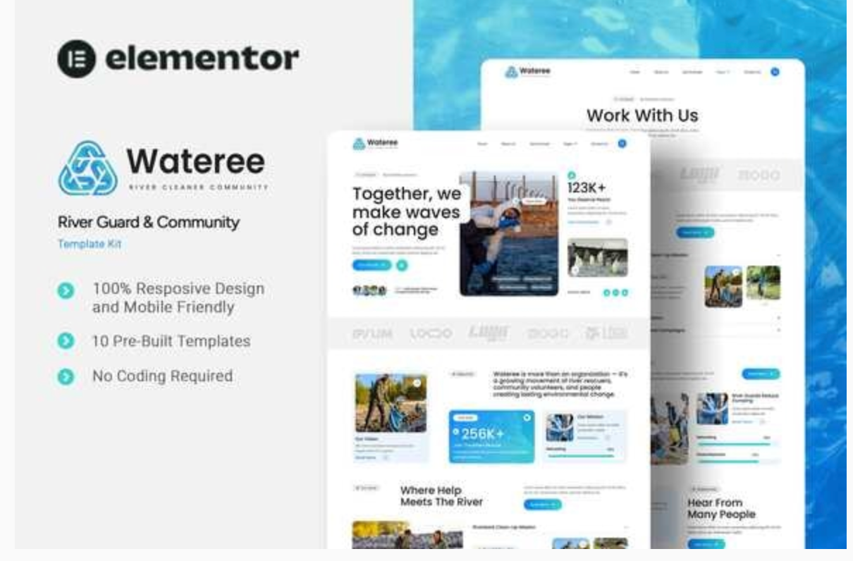 Wateree - River Guard & Community Elementor Template Kit