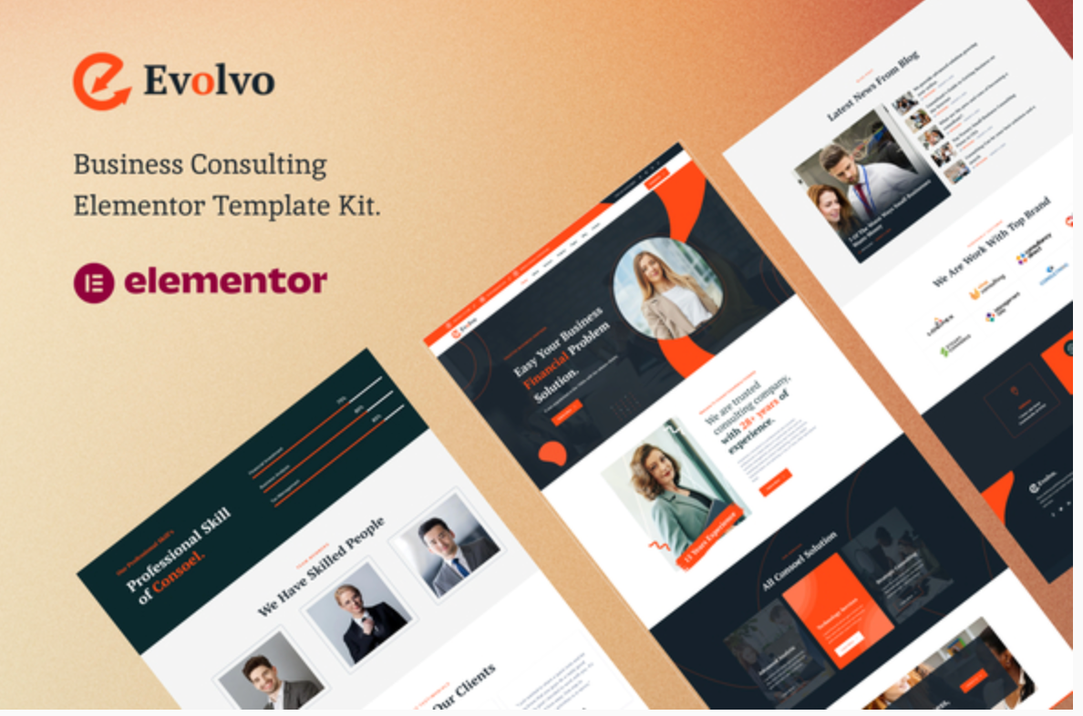 Evolvo - Business Consulting Elementor Template Kit