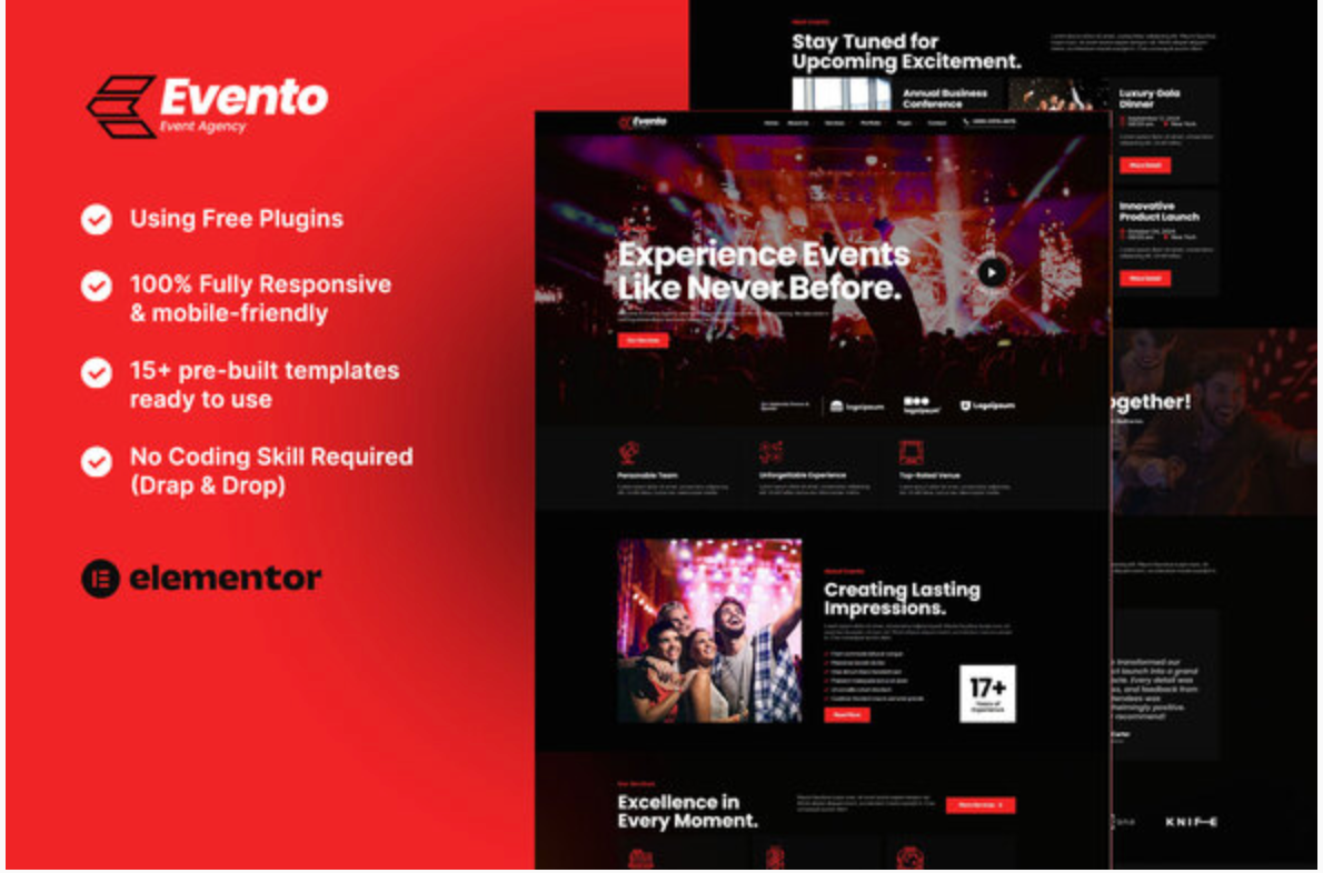 Evento - Event Agency Elementor Template Kit